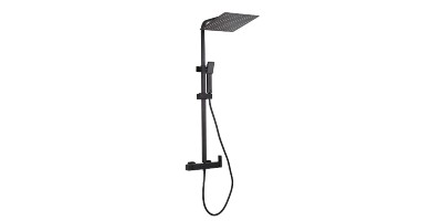 columna de bañera negra